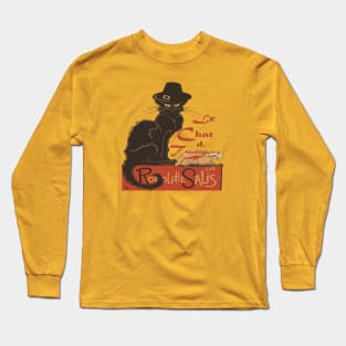 Le Chat De Thanksgiving Holiday Dinner Spoof Long Sleeve T-Shirt